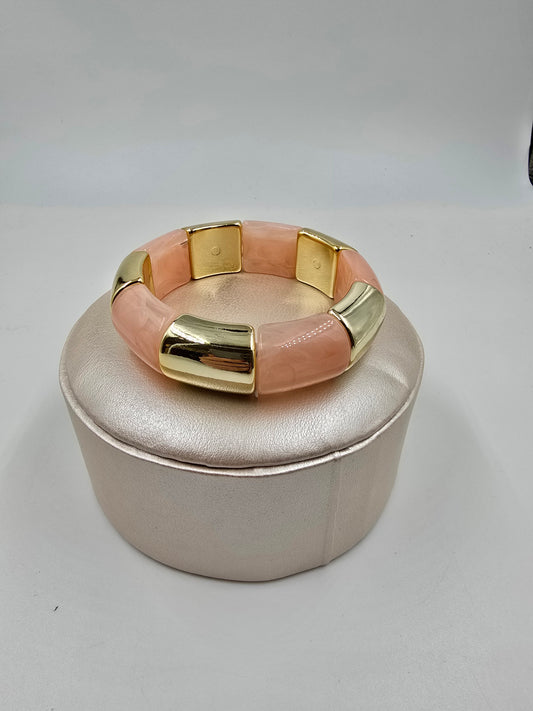 C - Brown and Pink Bracelet