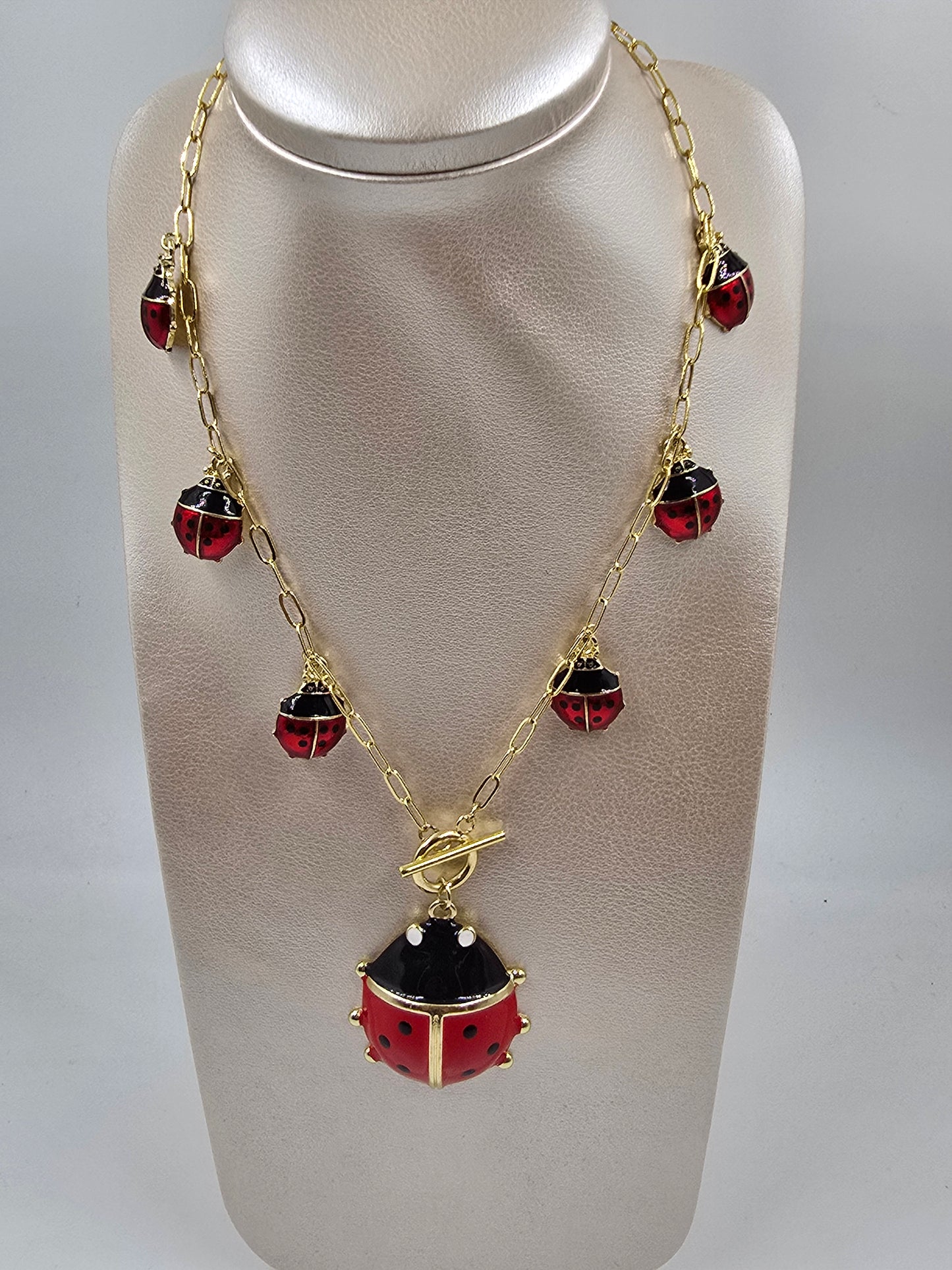 C - Ladybug Necklace