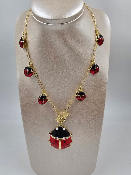 C - Ladybug Necklace