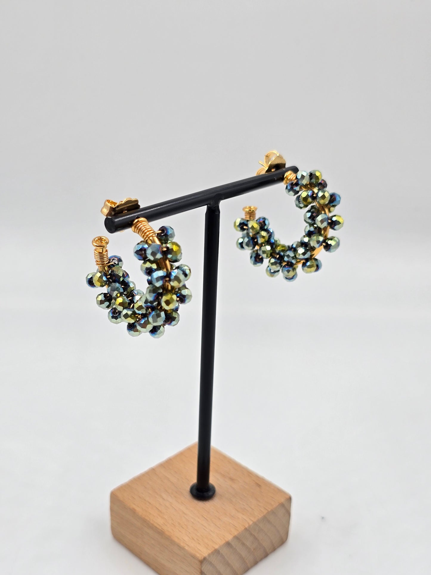 O - Handmade Bloom Hoops Earrings