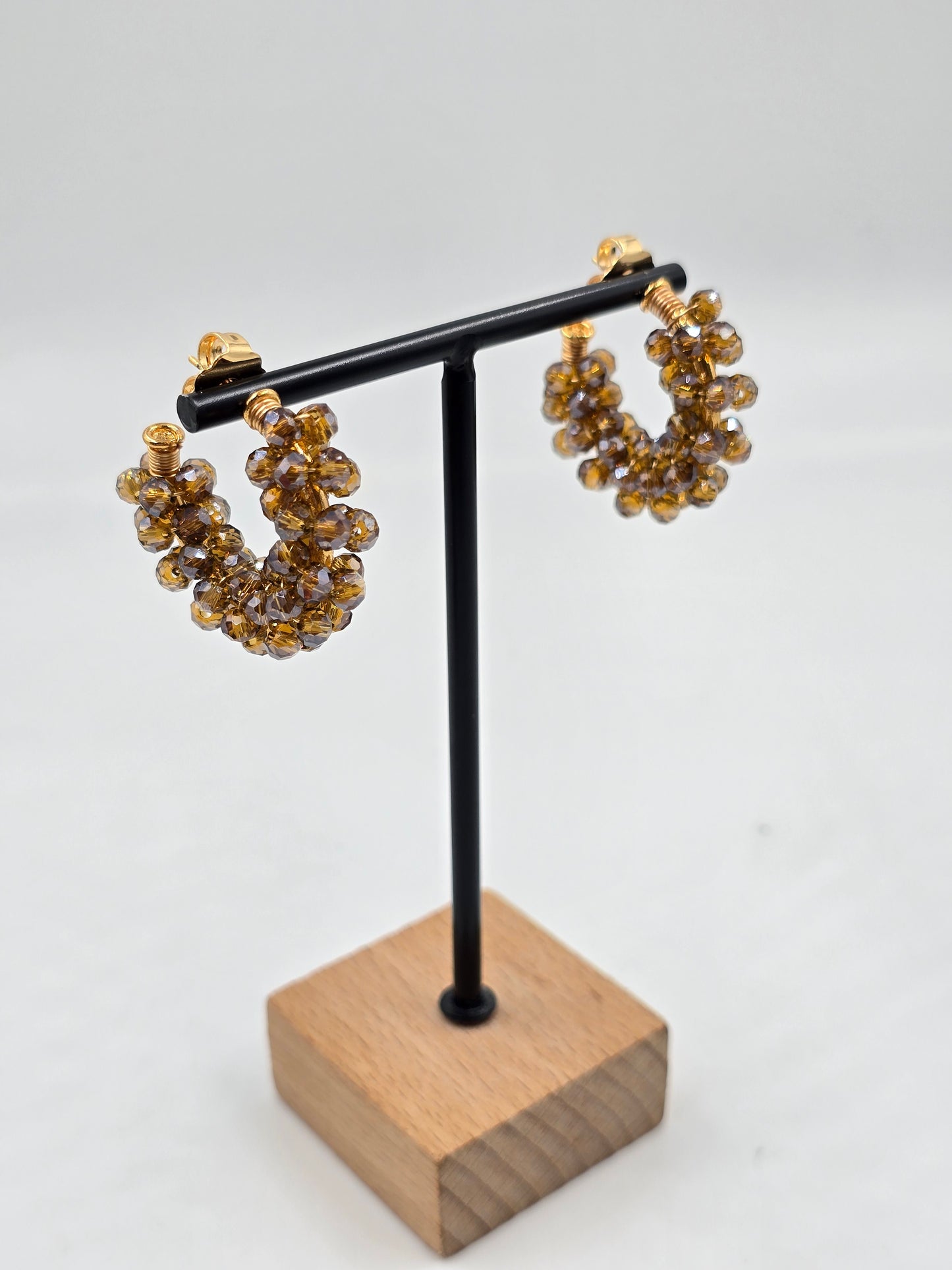 O - Handmade Bloom Hoops Earrings