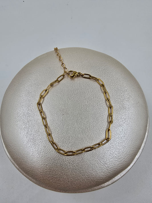 N - Basic Stainless Steel Link Bracelet