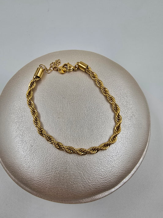 N - Stainless Steel Twist Bracelet