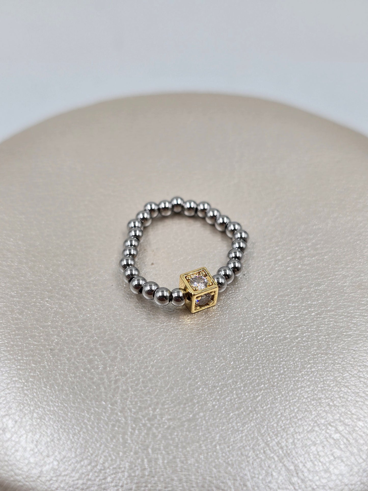 N - Stainless Steel Beads Rings
