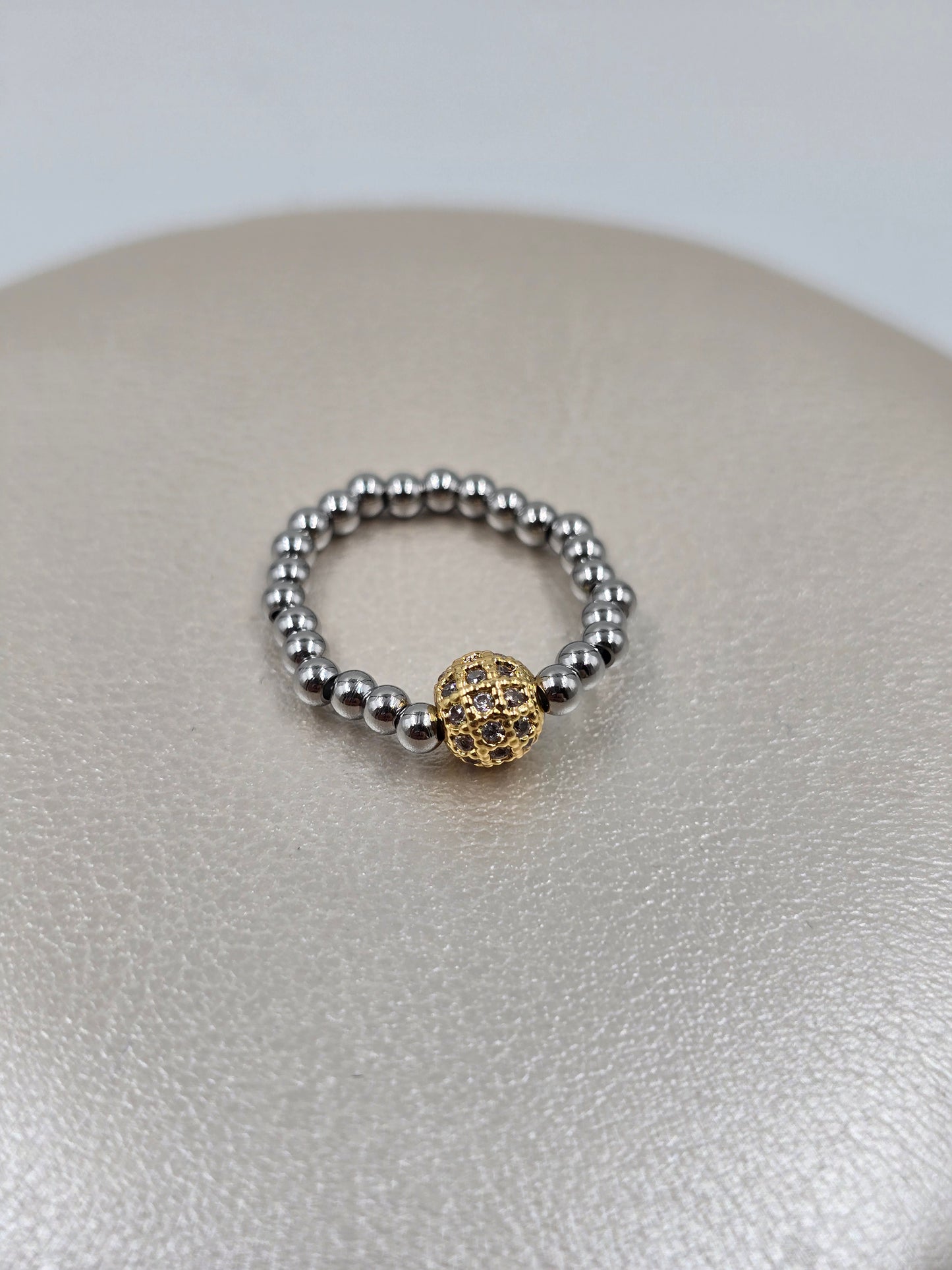 N - Stainless Steel Beads Rings