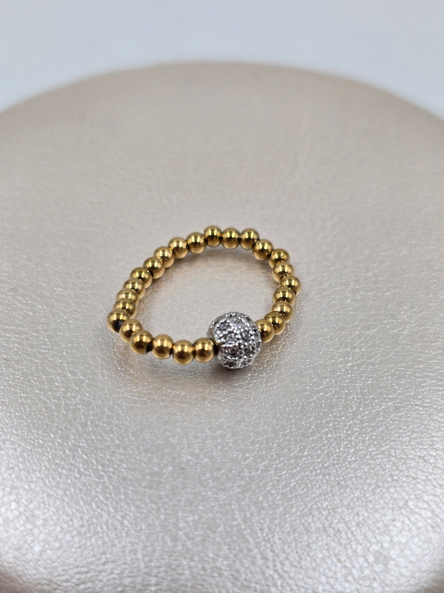 N - Stainless Steel Beads Rings