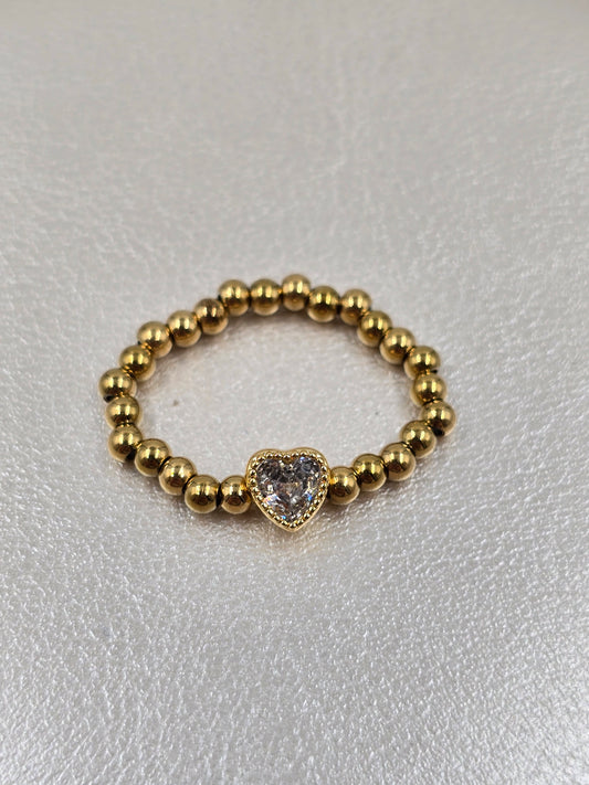 N - Stainless Steel Beads Rings