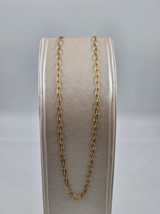 N - Stainless Steel Link Chain Necklace