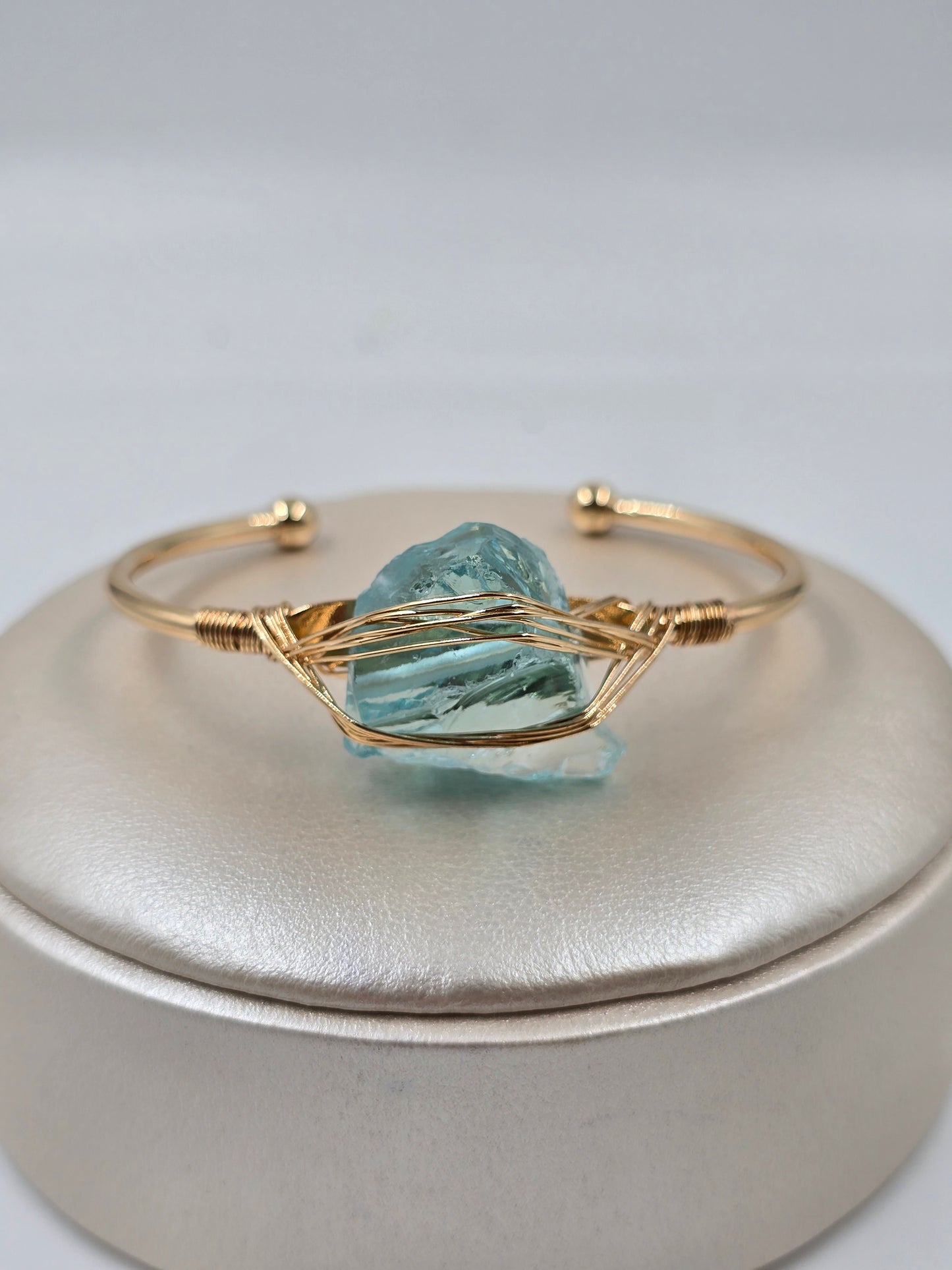 N - Single Natural Stone Bracelet