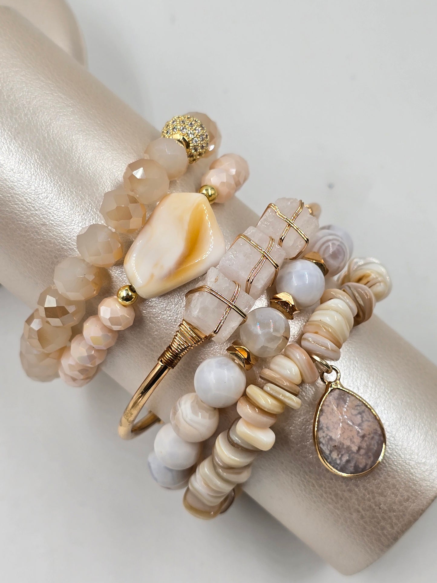 N - Natural Stone Bracelet Set