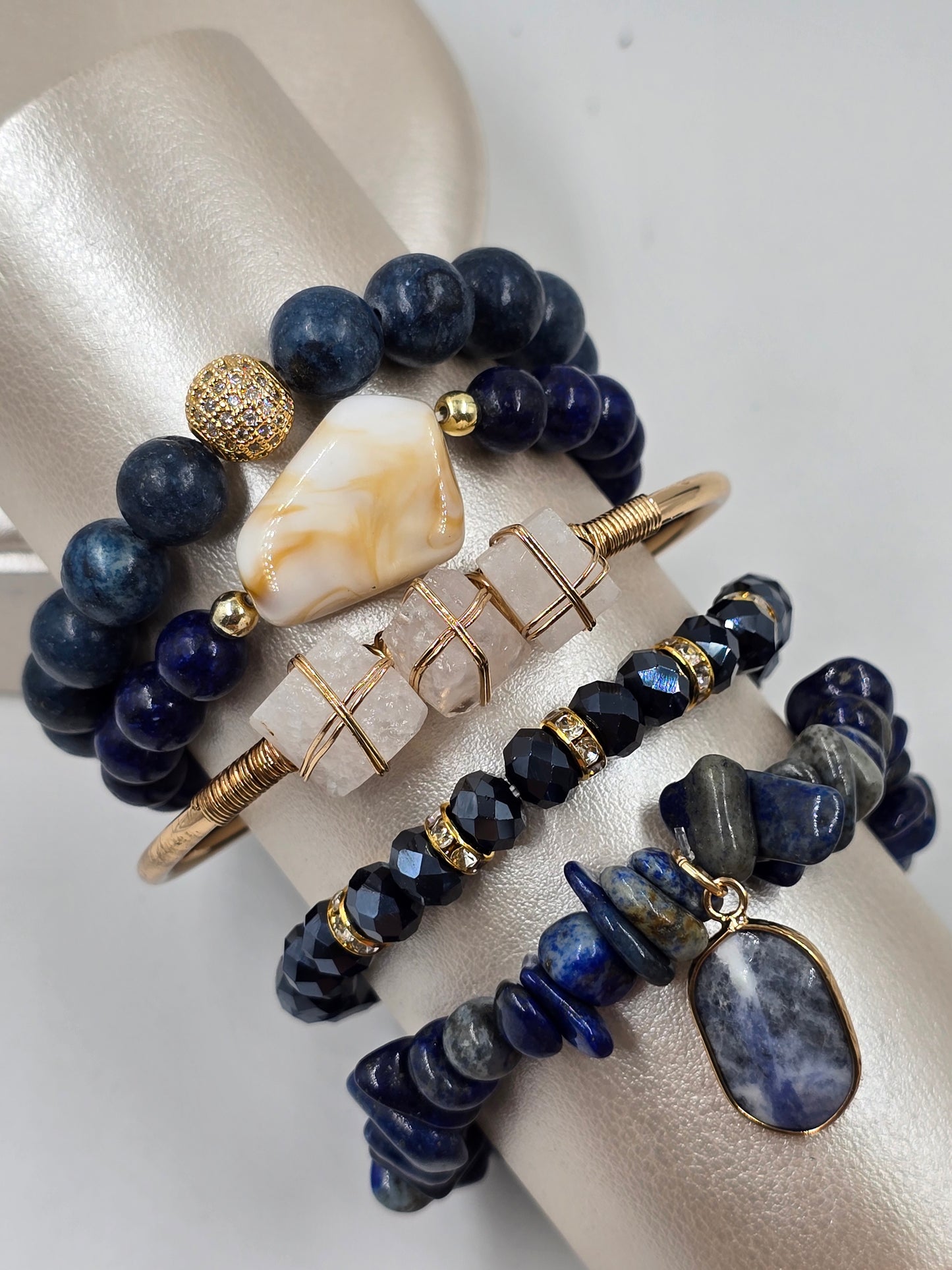 N - Natural Stone Bracelet Set