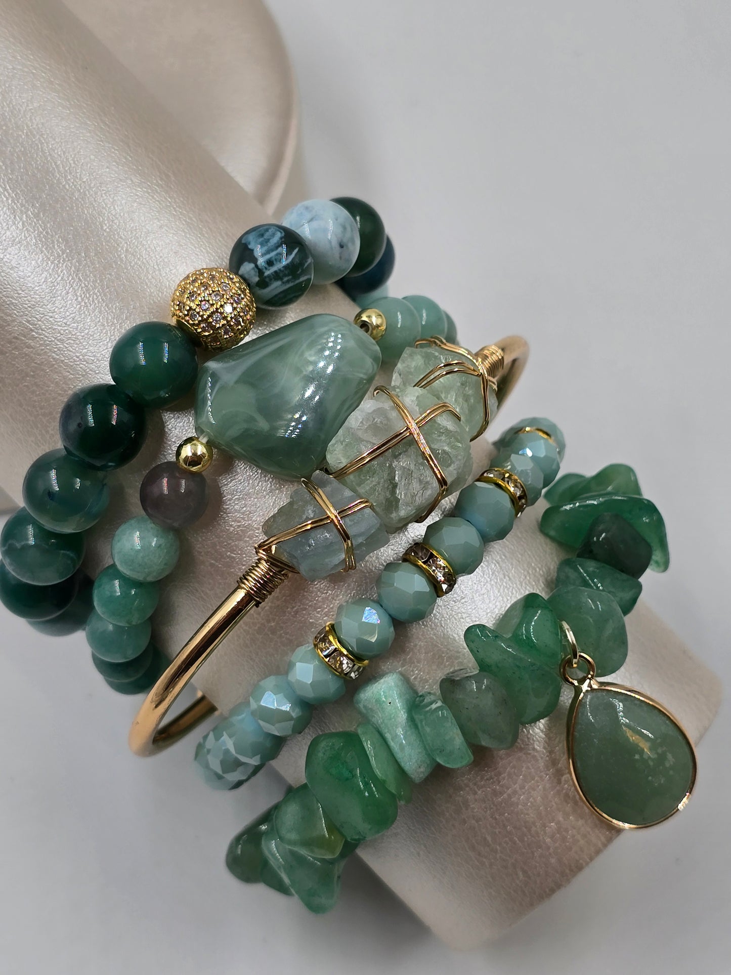 N - Natural Stone Bracelet Set