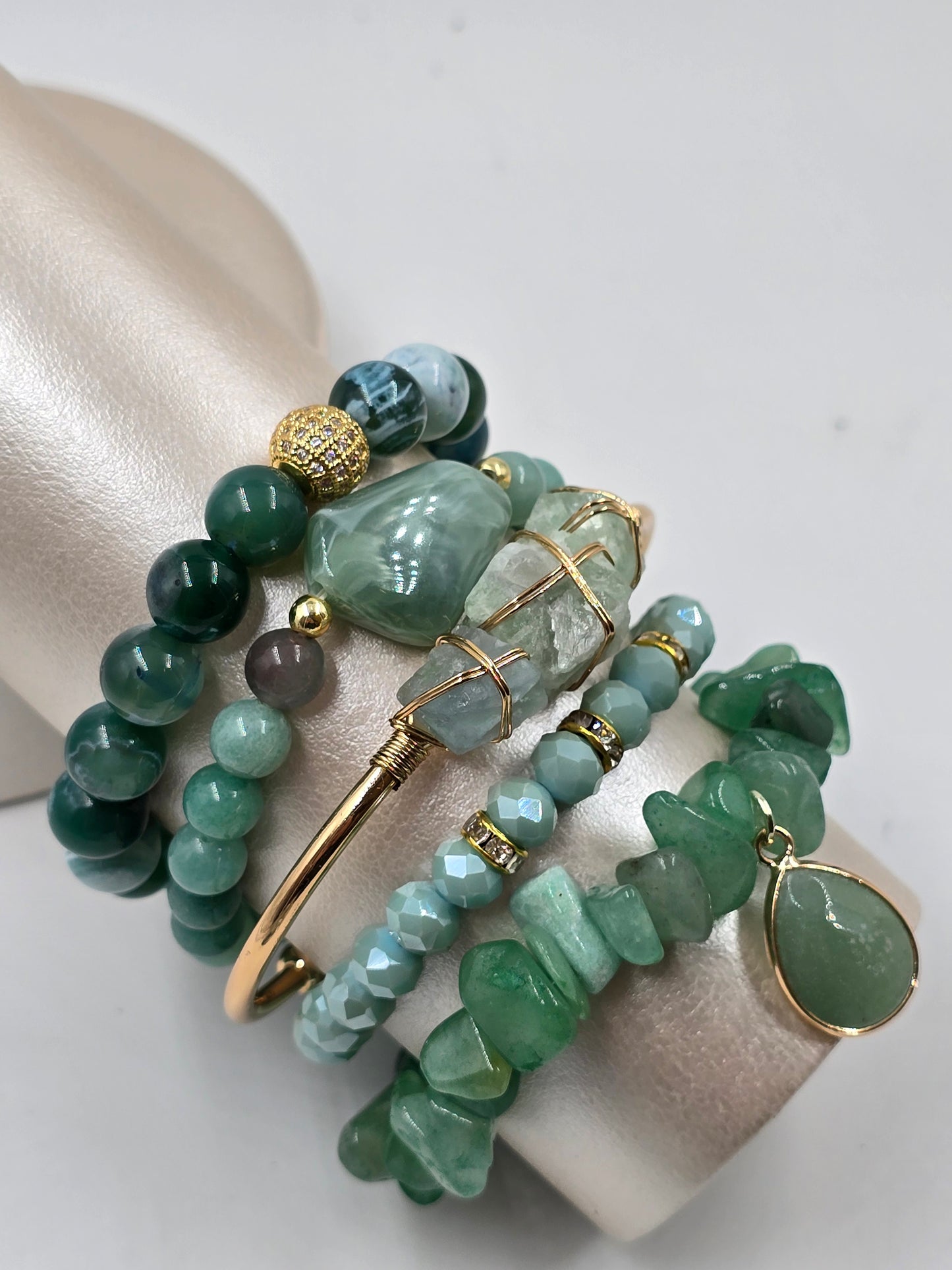 N - Natural Stone Bracelet Set