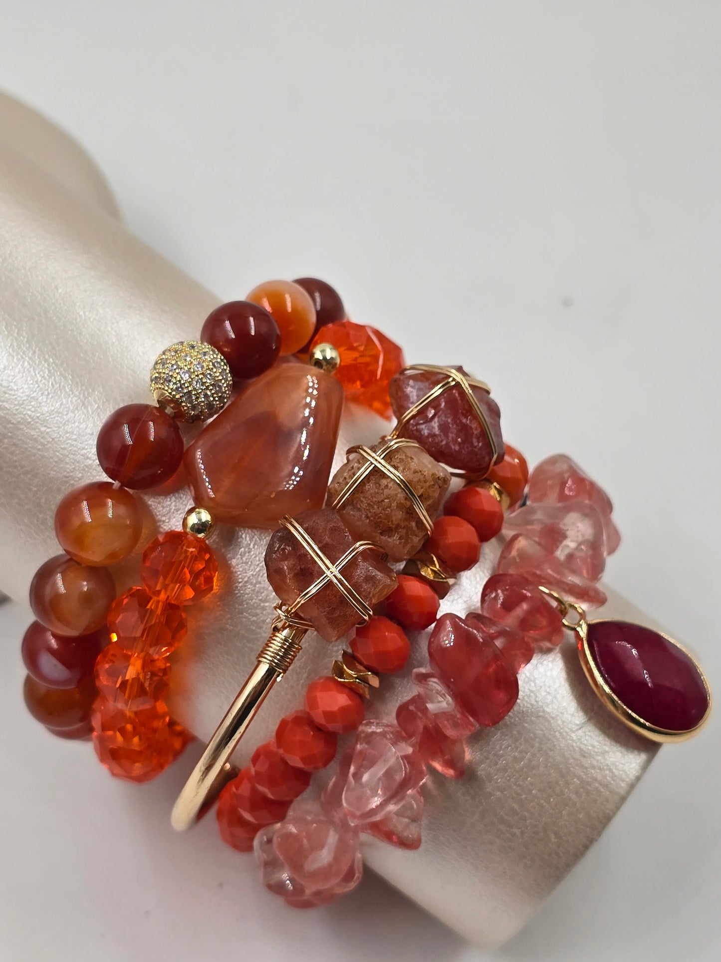 N - Natural Stone Bracelet Set