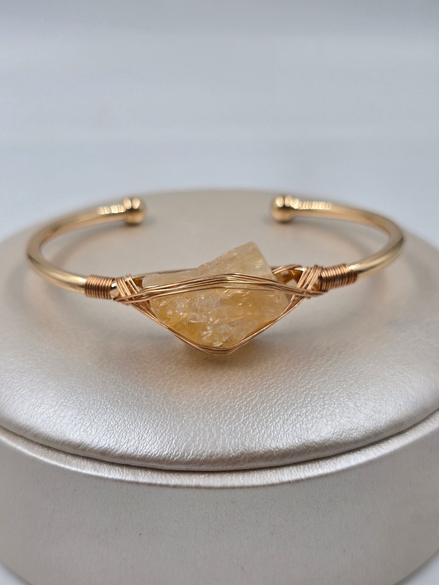 N - Single Natural Stone Bracelet