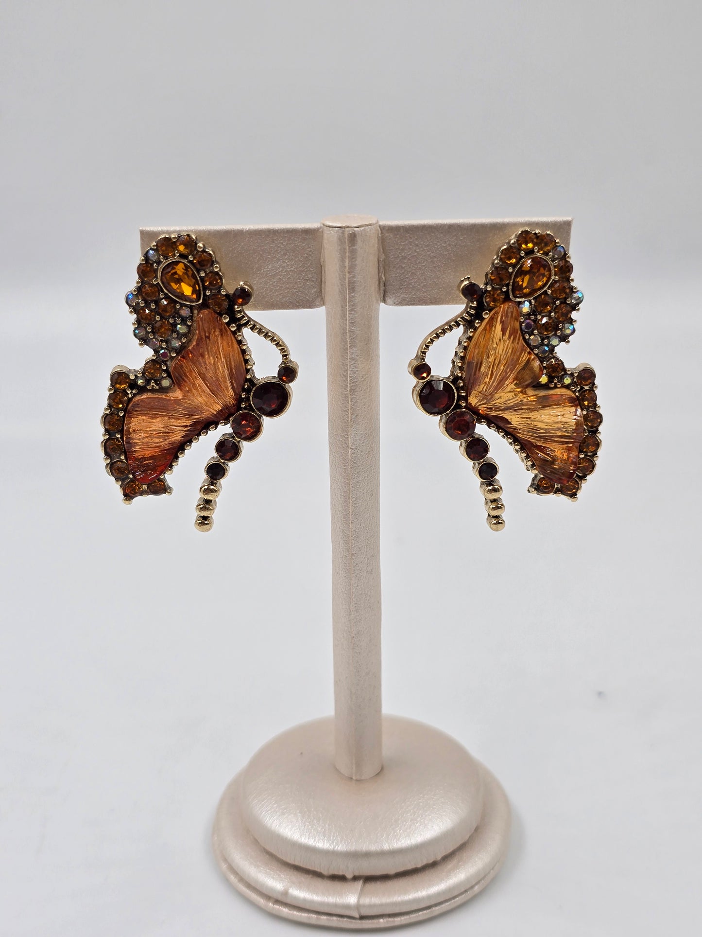 N - Amber Butterfly Earring
