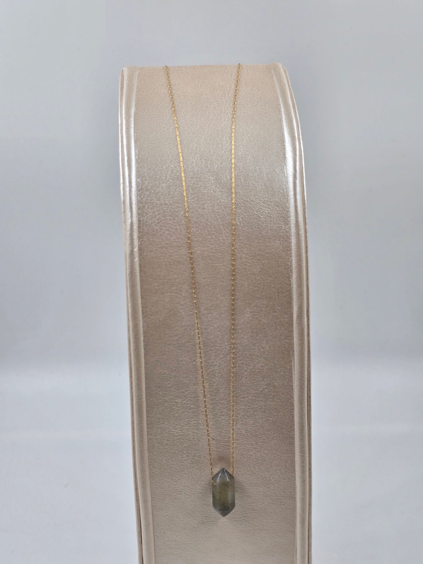 N - Fine Natural Stone Pendant Necklace