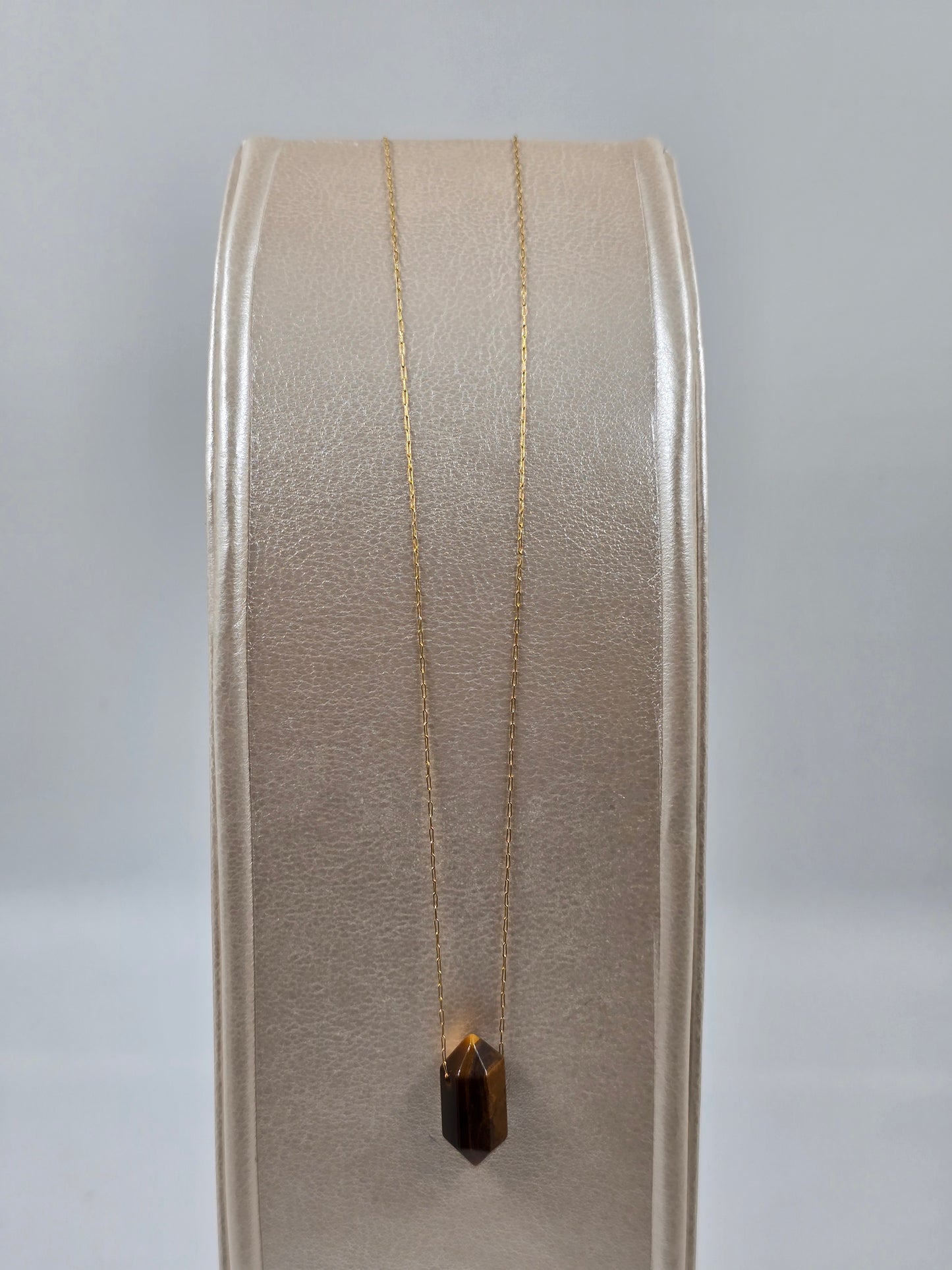 N - Fine Natural Stone Pendant Necklace
