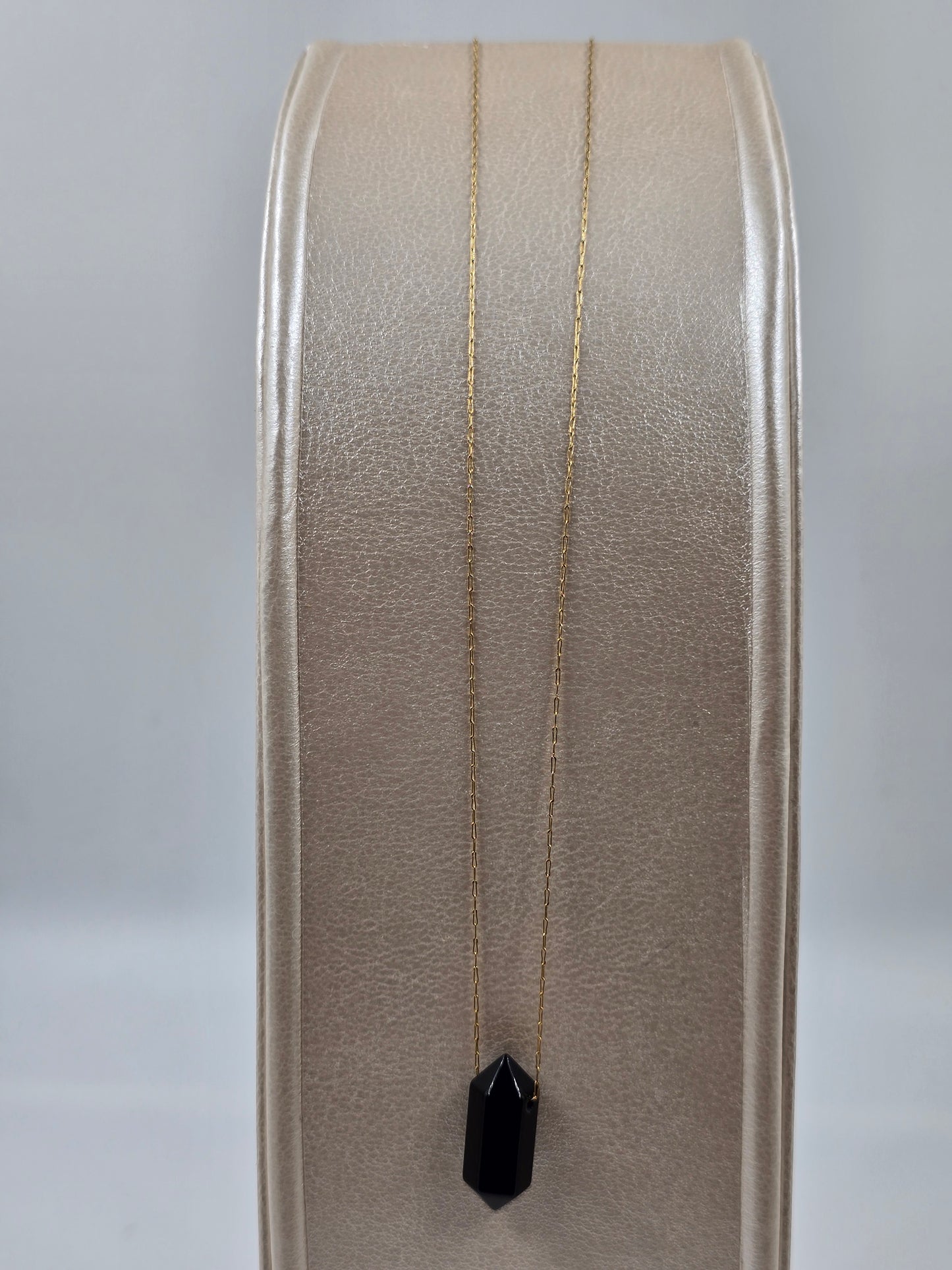 N - Fine Natural Stone Pendant Necklace