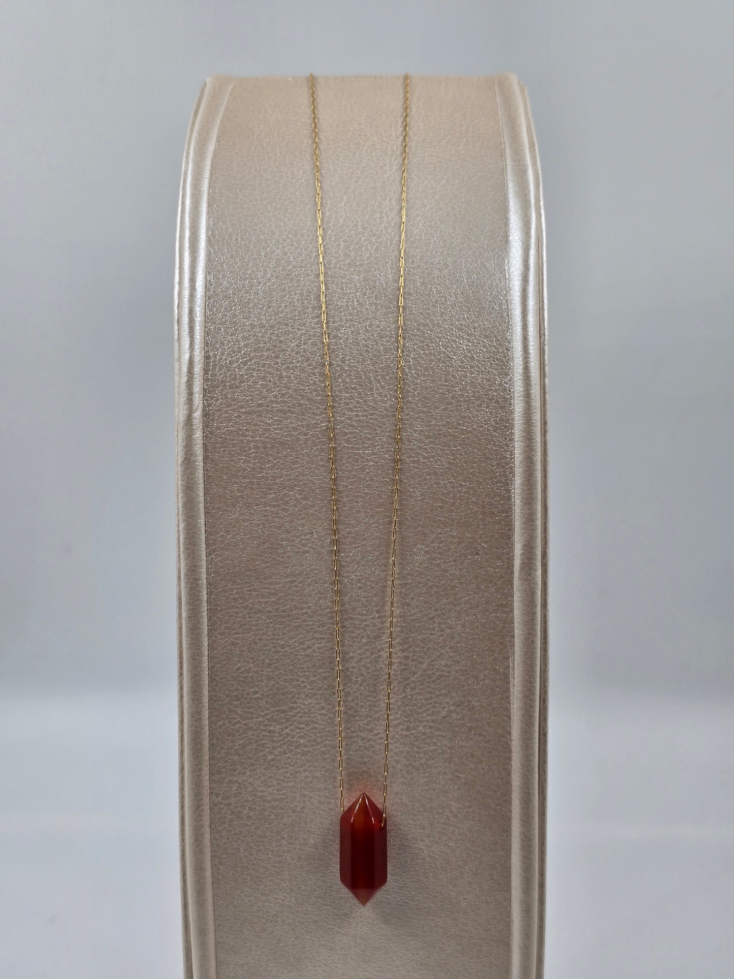 N - Fine Natural Stone Pendant Necklace