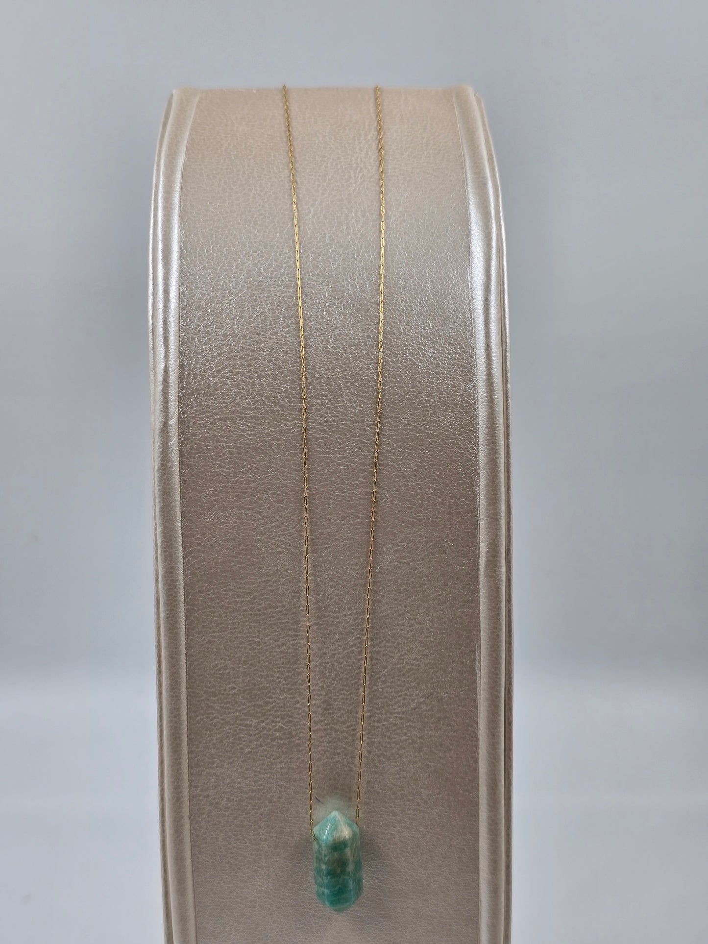 N - Fine Natural Stone Pendant Necklace