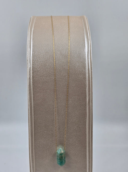 N - Fine Natural Stone Pendant Necklace