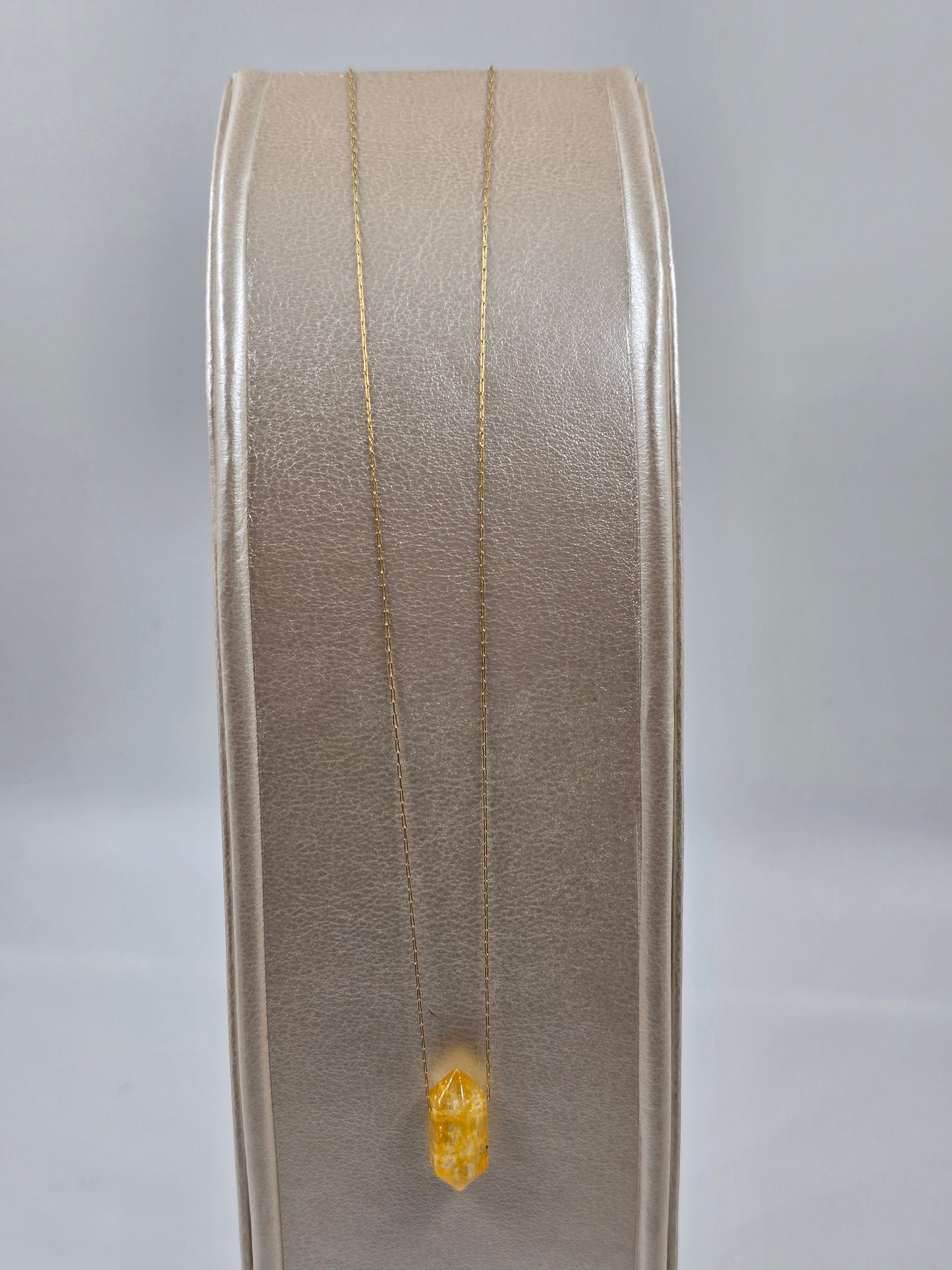 N - Fine Natural Stone Pendant Necklace