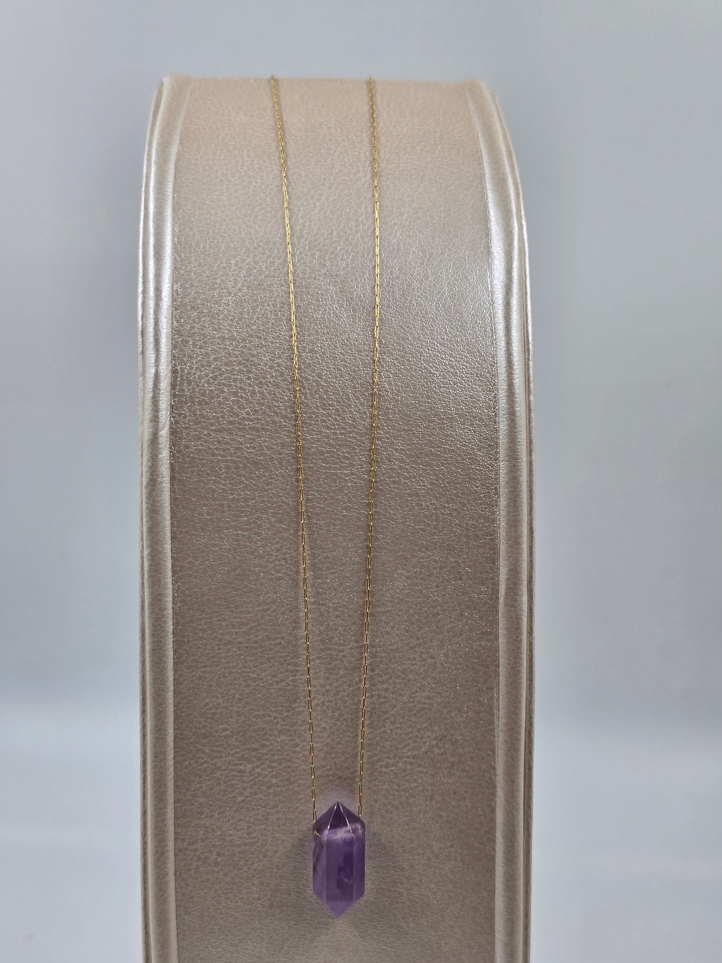 N - Fine Natural Stone Pendant Necklace