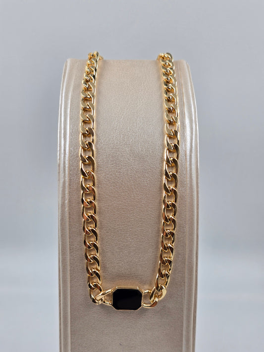 N - Elegant Gold and Black Set