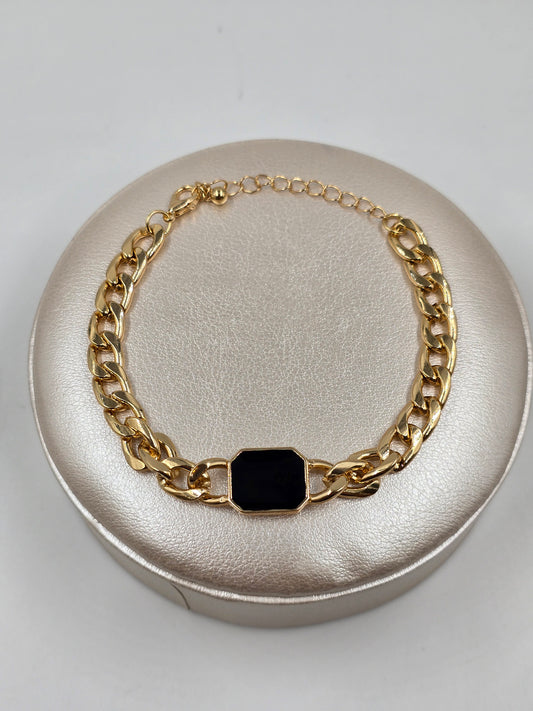 N - Elegant Gold and Black Set