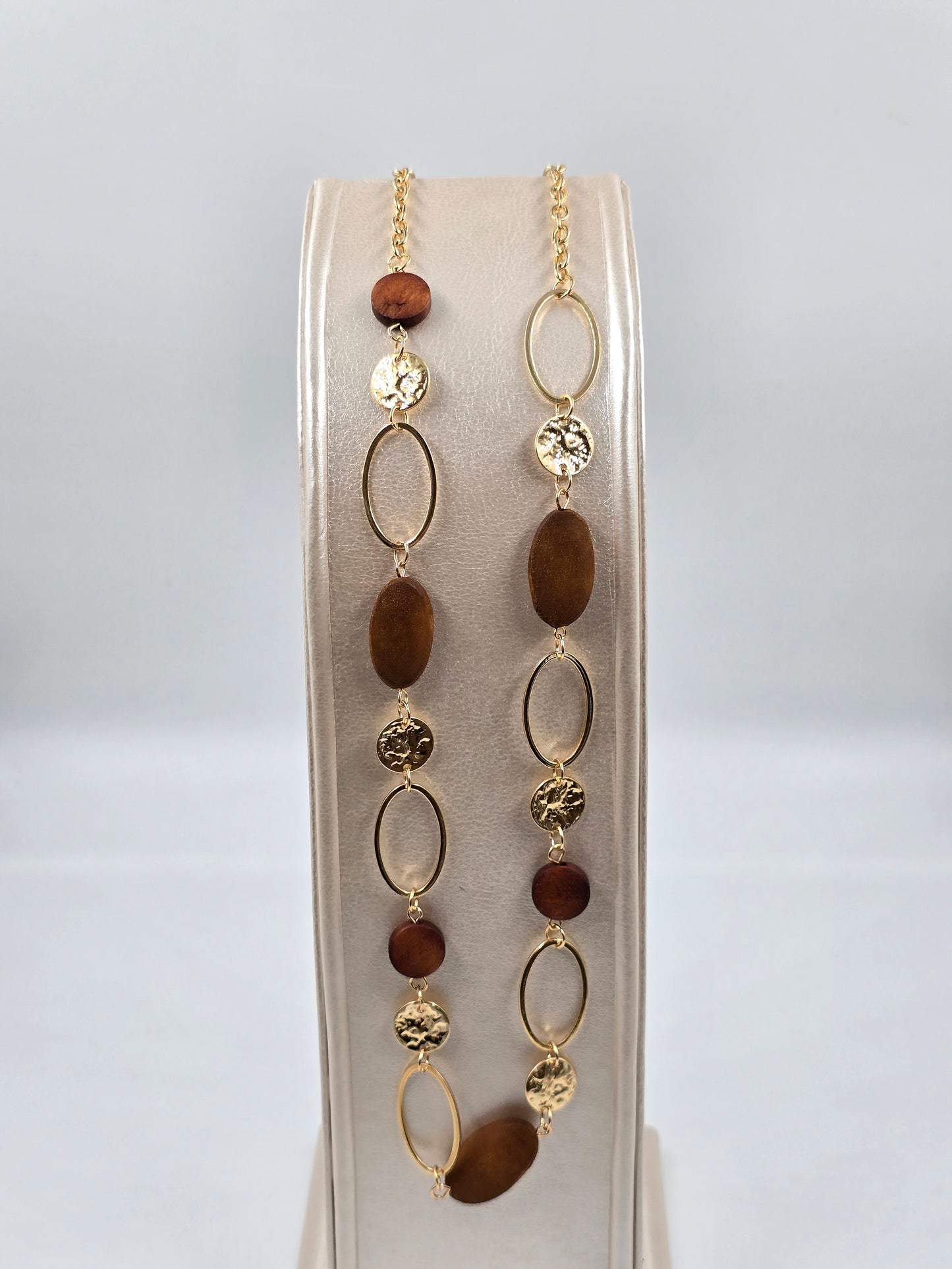 N - Gold and Wood Set