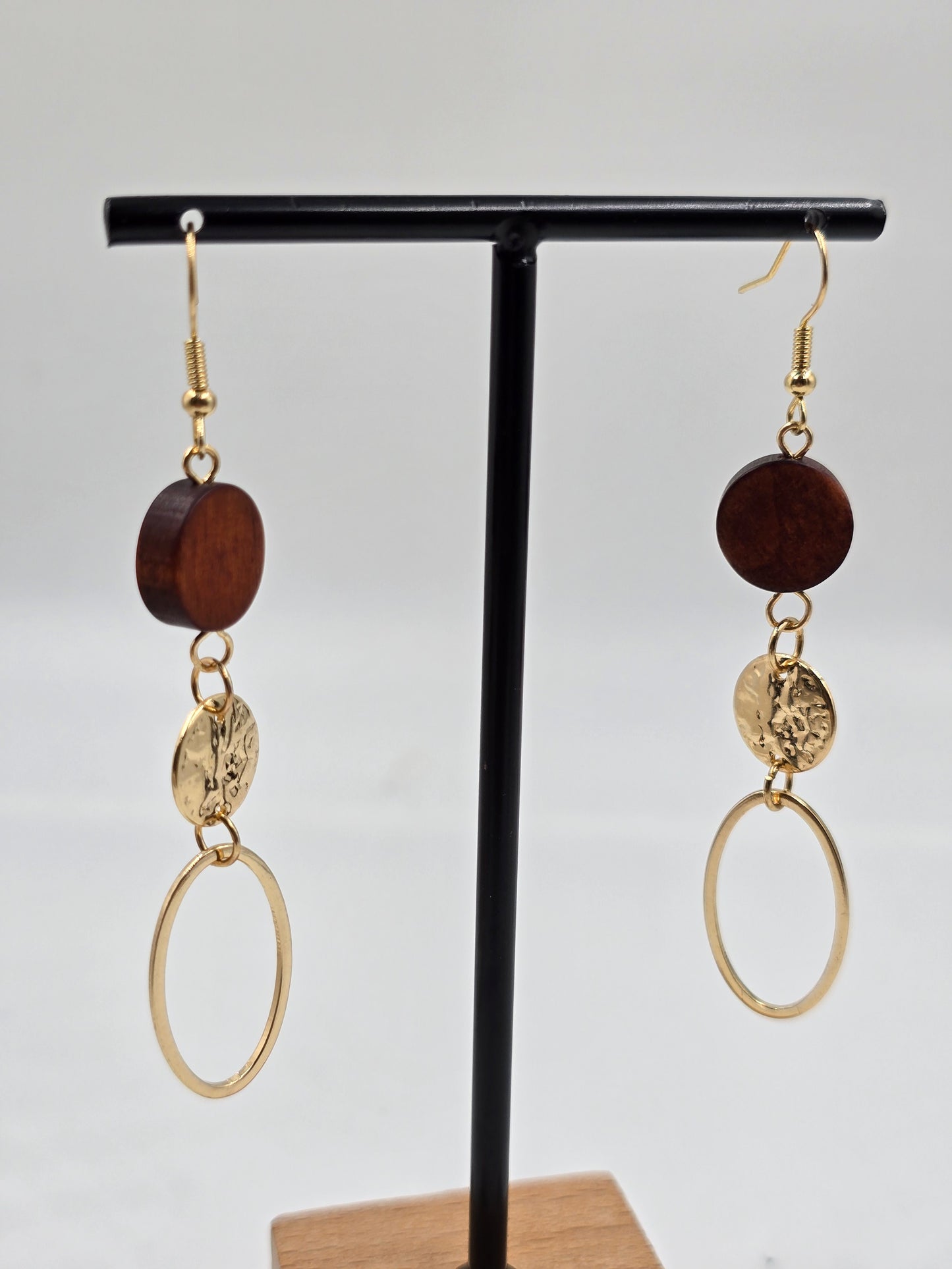 N - Gold and Wood Set