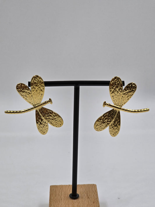 C - Golden Firefly Earrings