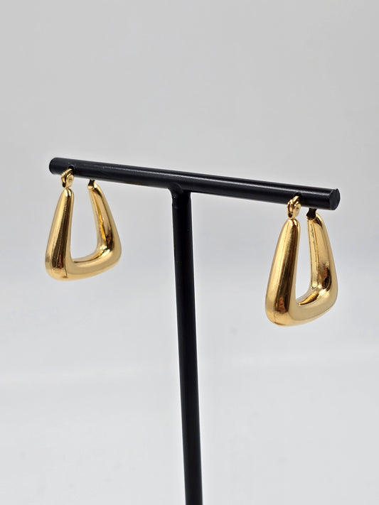 A - Golden Triangle Earring