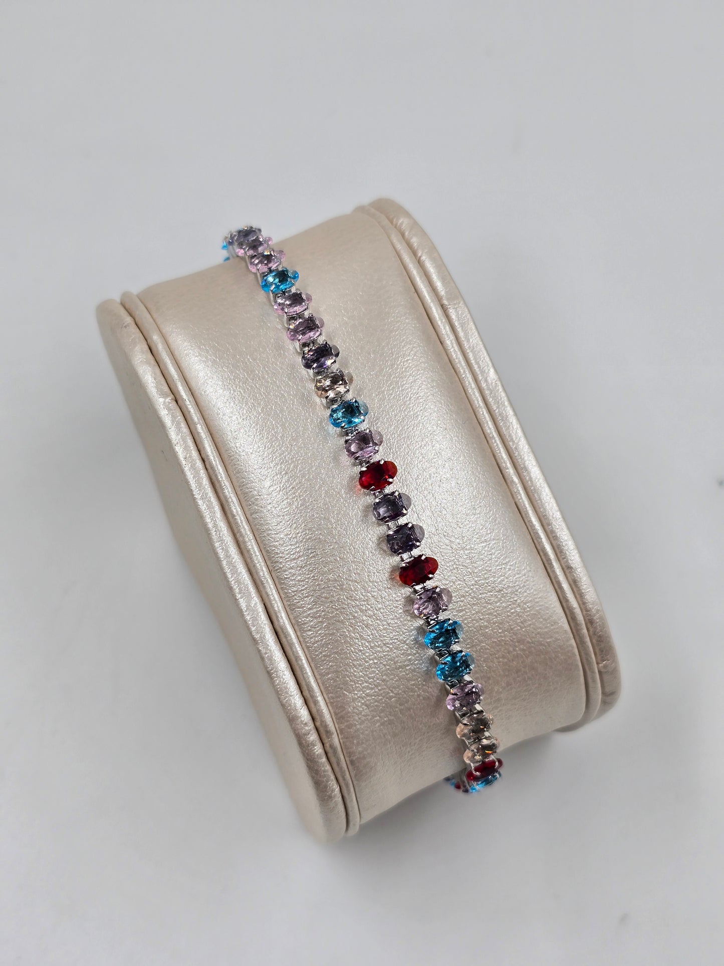 A - Silver Color Tennis Bracelet