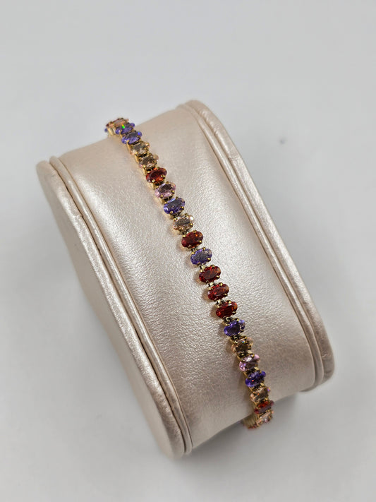 A - Purple Tennis Bracelet