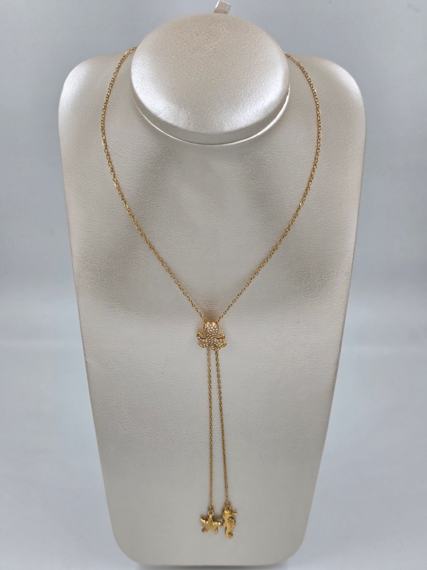 A - Golden Sea Animals Necklace