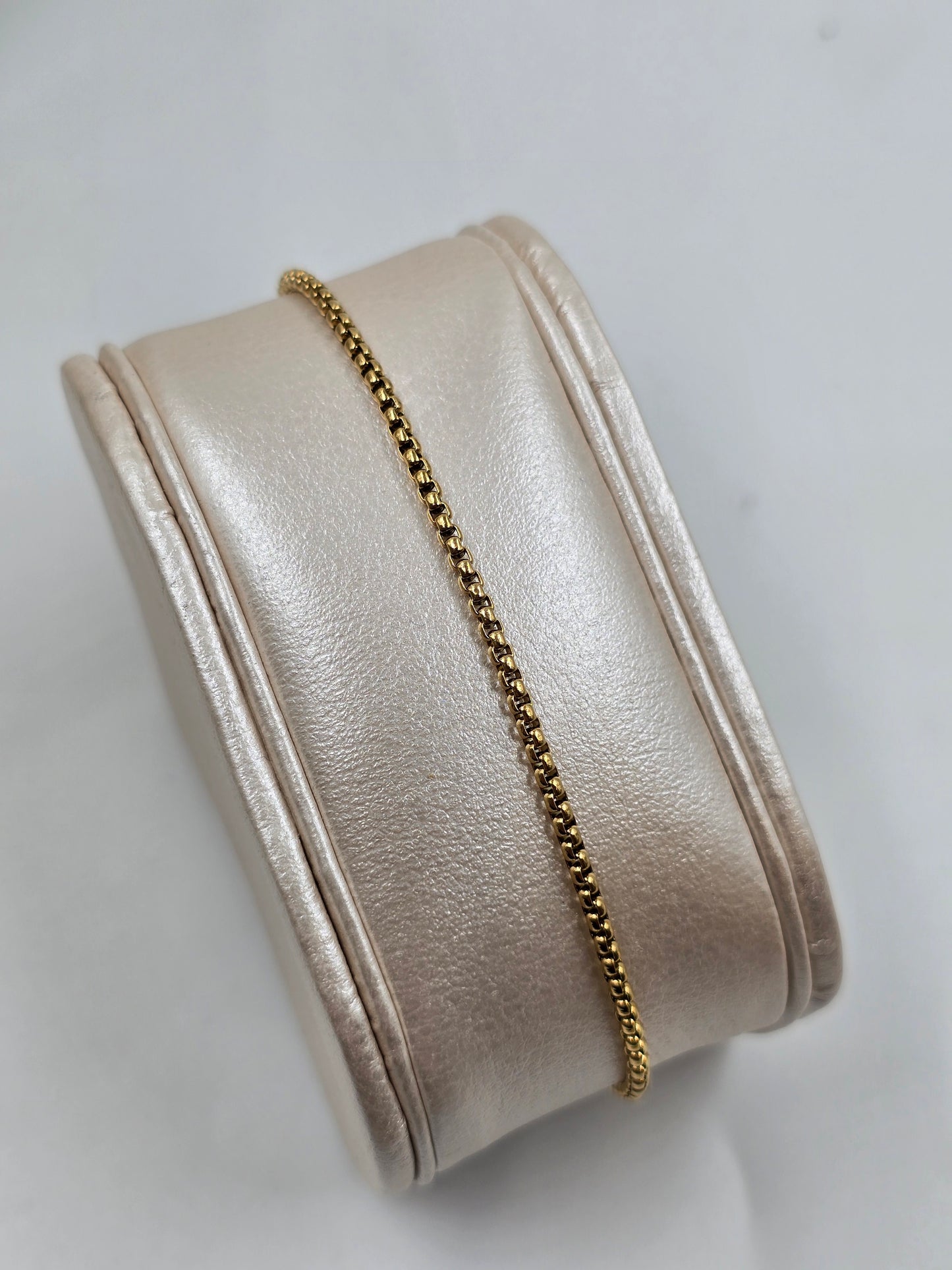 A - Golden Box Chain Bracelet Small