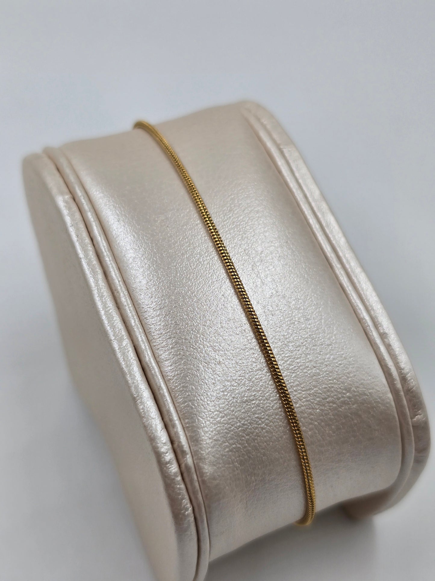 A - Golden Slide Basic Bracelet Stainless Steel