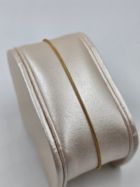 A - Golden Slide Basic Bracelet Stainless Steel