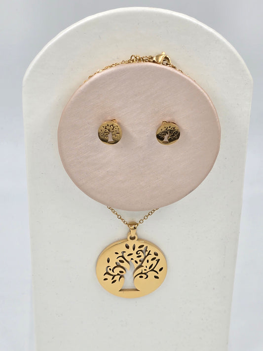 A - Golden Tree Set Stainless Steel