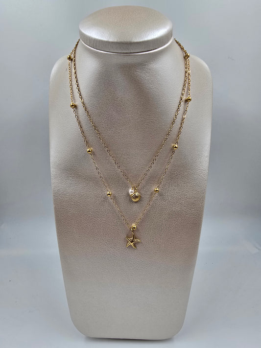 A - 2-Layer Beach Necklace