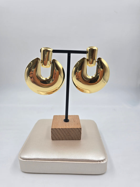 C - Bold Golden Earrings