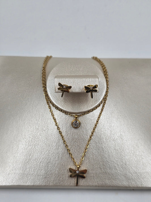 A - Stainless Steel Dragonfly Set