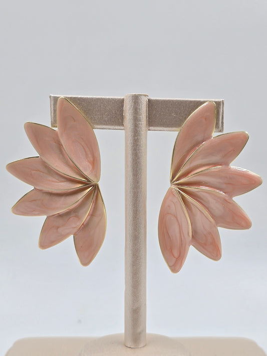 O - Half Flower Earrings