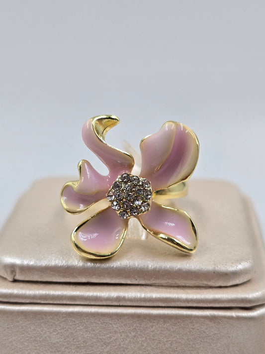 O - Colorful Flower Ring