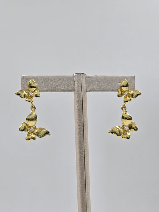 O - Pair of Butterfly Earrings