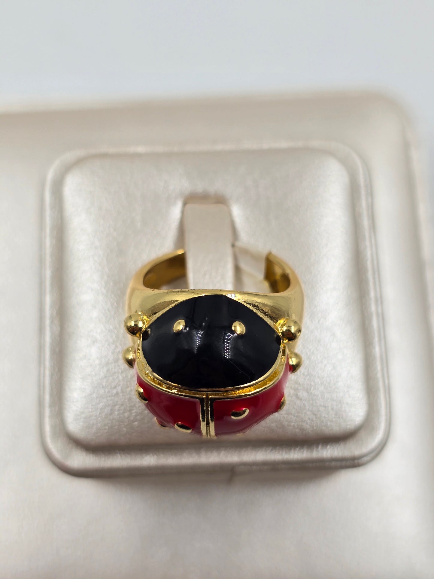 O - Lady Bug Ring