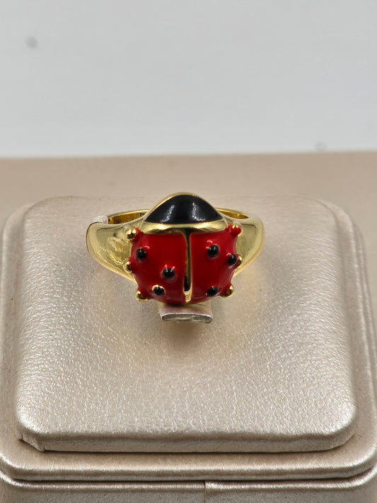 O - Lady Bug Ring