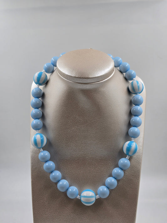 C - Blue and White Necklace